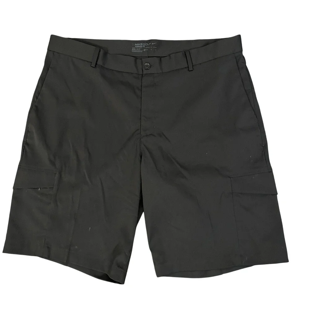 Nike Golf Cargo Shorts Mens 38 Black Dri-FIT Standard‎ Fit Athletic Performance